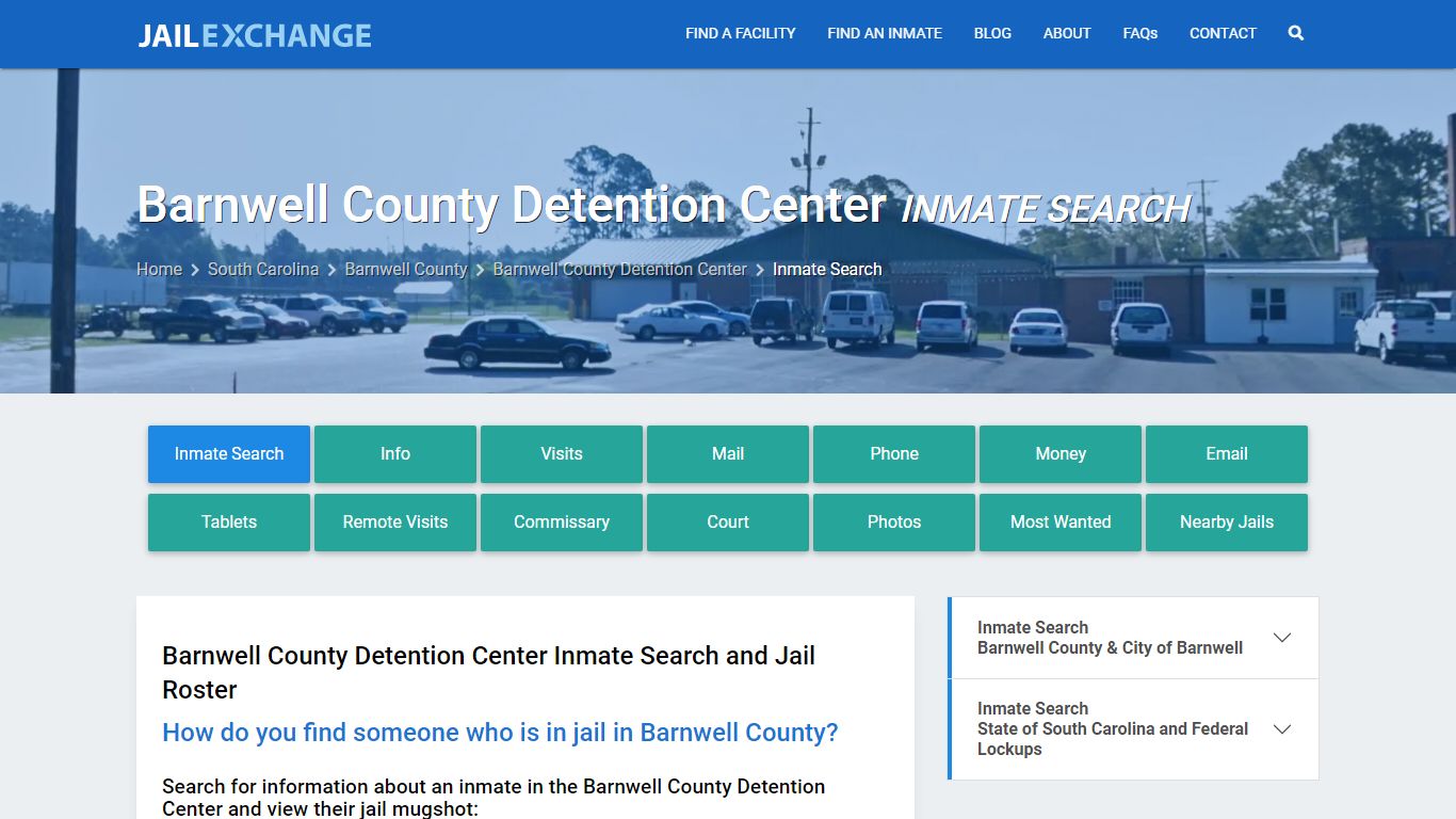 Barnwell County Detention Center Inmate Search - Jail Exchange